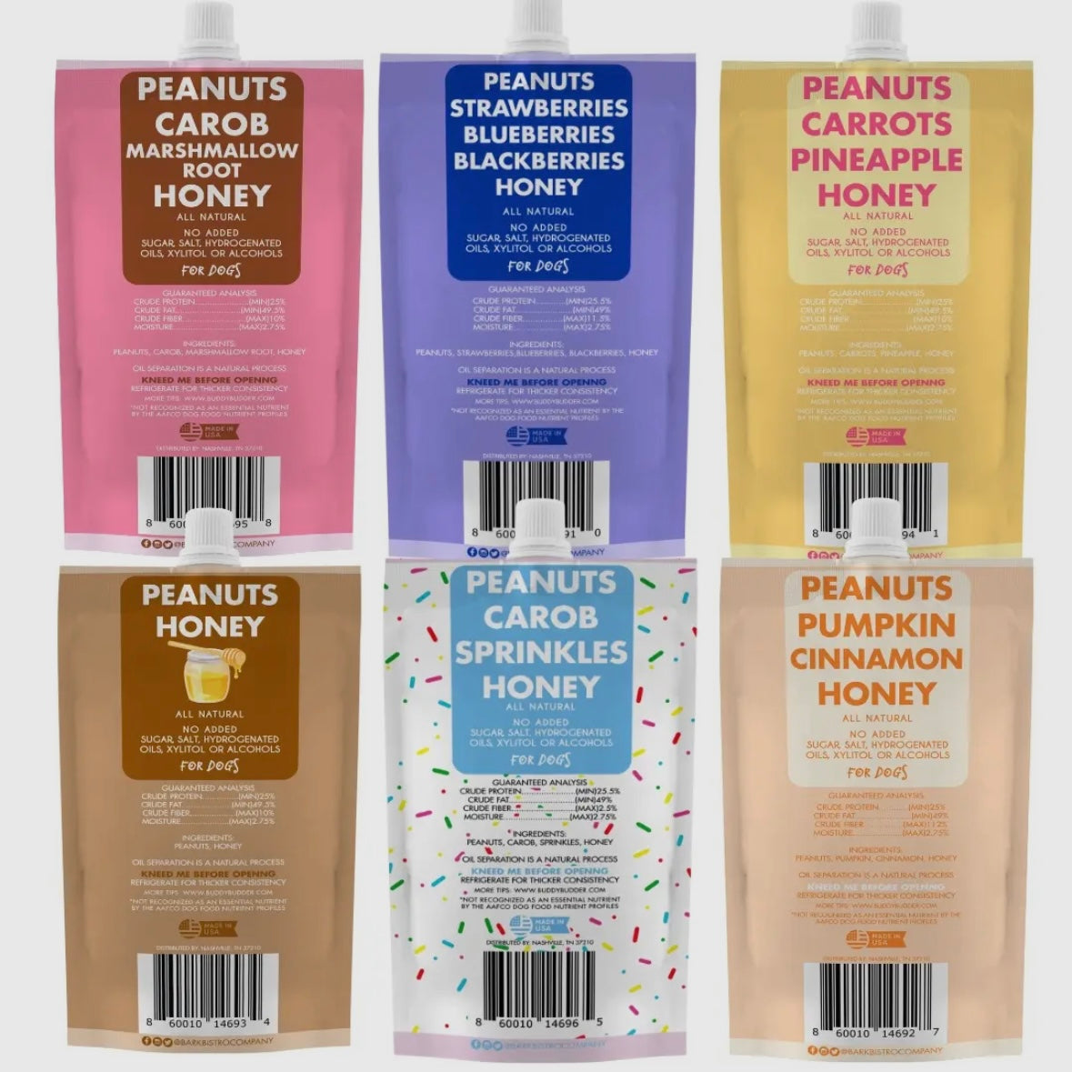 Peanut Butter Squeeze Packs for Dogs