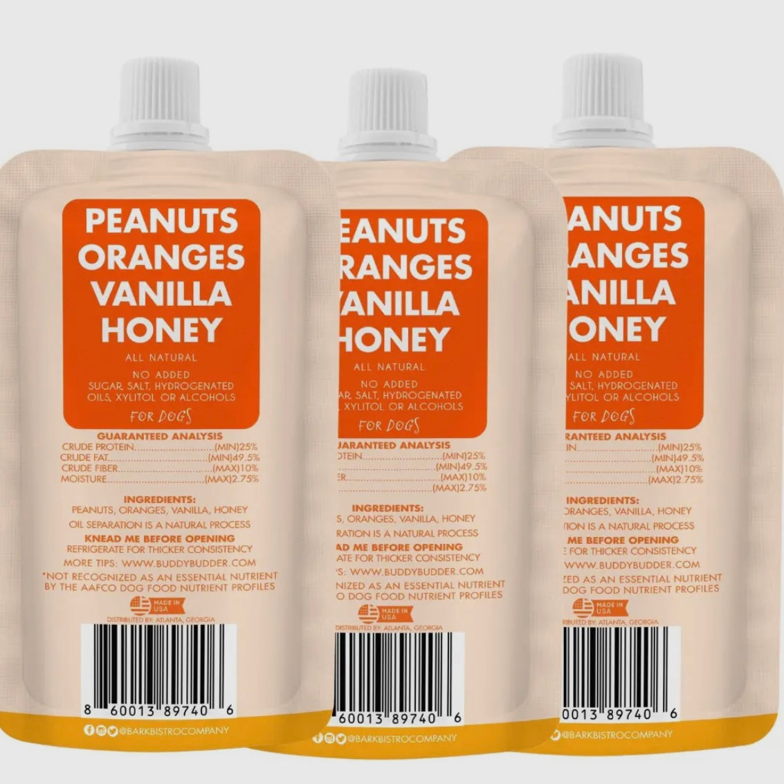 Peanut Butter Squeeze Pouch