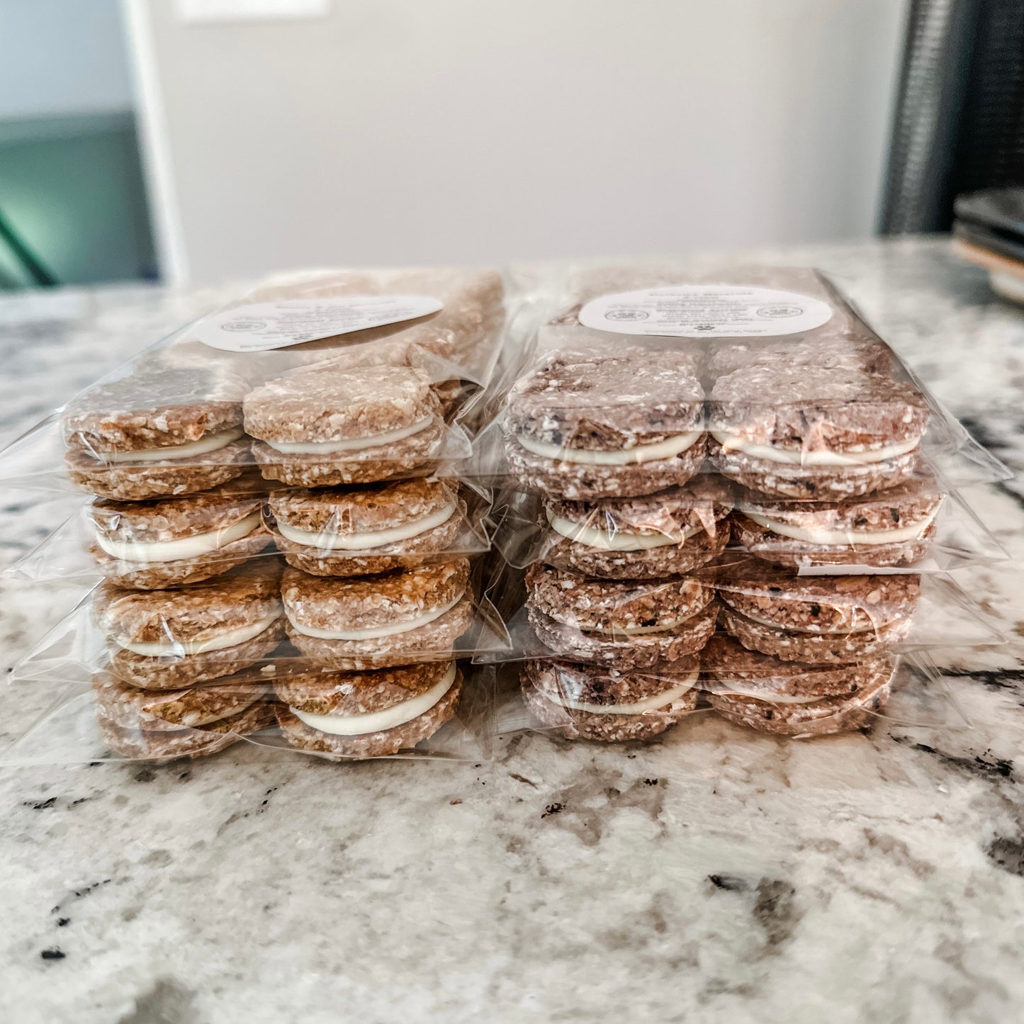 Blueberry Macarons