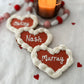 “Vintage Name Heart” Personalized Cookie